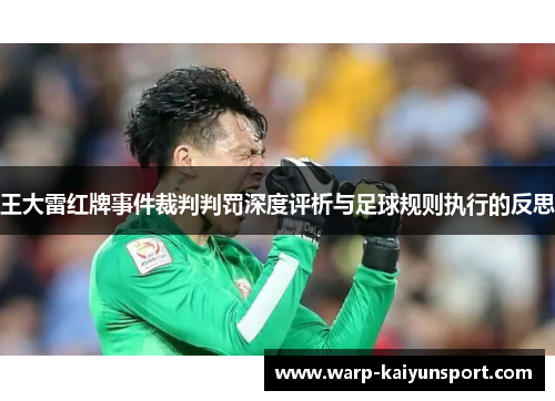 王大雷红牌事件裁判判罚深度评析与足球规则执行的反思