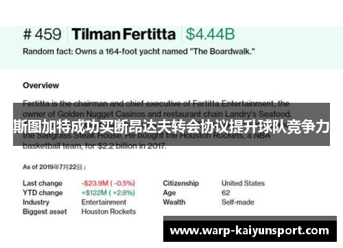 斯图加特成功买断昂达夫转会协议提升球队竞争力